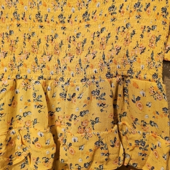Chelsea & Violet Yellow Floral Mini Dress - Picture 3 of 5
